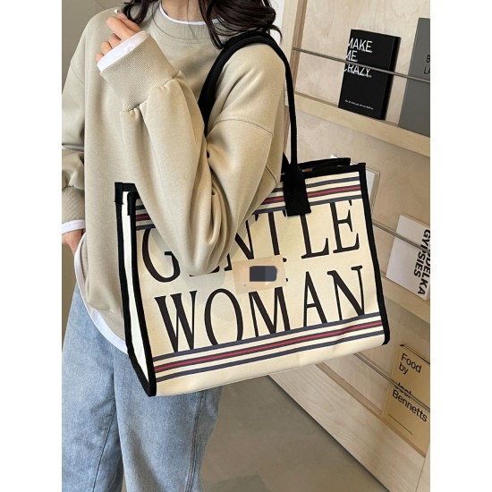 Gentle Woman single-shoulder tote bag, versatile large-capacity handbag, fashionable class commuting underarm bag Gentle Woman single-shoulder tote bag, versatile large-capacity handbag, fashionable class commuting underarm bag