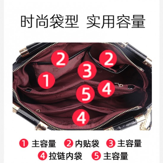 Qiandian genuine leather women's Bag 2025 New Style Elegant mom handbag, large-capacity fashionable women's single-shoulder large bag, leopard print Qiandian genuine leather women's Bag 2025 New Style Elegant mom handbag, large-capacity fashionable women's single-shoulder large bag, leopard print