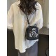 Fashionable and versatile ins nylon bag for women, new single-shoulder crossbody bag, summer mobile phone bag, niche embroidered bucket Fashionable and versatile ins nylon bag for women, new single-shoulder crossbody bag, summer mobile phone bag, niche embroidered bucket