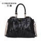 Qiandian genuine leather women's Bag 2025 New Style Elegant mom handbag, large-capacity fashionable women's single-shoulder large bag, leopard print Qiandian genuine leather women's Bag 2025 New Style Elegant mom handbag, large-capacity fashionable women's single-shoulder large bag, leopard print