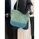 2025 Summer new casual single-shoulder bag, seaside vacation straw woven bag, large-capacity fashionable woven tote bag 2025 Summer new casual single-shoulder bag, seaside vacation straw woven bag, large-capacity fashionable woven tote bag