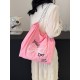 The 2025 summer new ball chain bow embroidery bag, large-capacity single-shoulder tote bag, and class commuting bag The 2025 summer new ball chain bow embroidery bag, large-capacity single-shoulder tote bag, and class commuting bag