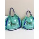 ball chain new dog towel embroidered shopping bag Fashionable and versatile single-shoulder crossbody tote bag women's bag