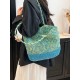 2025 Summer new casual single-shoulder bag, seaside vacation straw woven bag, large-capacity fashionable woven tote bag 2025 Summer new casual single-shoulder bag, seaside vacation straw woven bag, large-capacity fashionable woven tote bag
