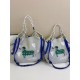 ball chain new dog towel embroidered shopping bag Fashionable and versatile single-shoulder crossbody tote bag women's bag