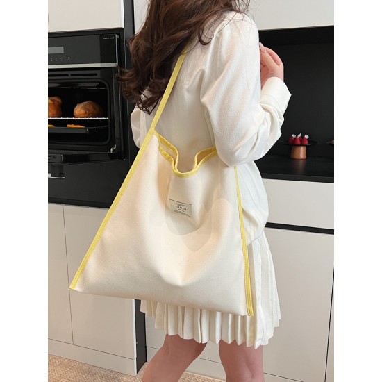 The 2025 summer new Dopamine-colored large-capacity single-shoulder tote bag is a simple and versatile student commuting bag for class The 2025 summer new Dopamine-colored large-capacity single-shoulder tote bag is a simple and versatile student commuting bag for class