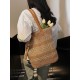 The 2025 summer new tassel fashion and versatile hollowed-out woven bag, straw woven bag, beach bag, single-shoulder bag and women's bag The 2025 summer new tassel fashion and versatile hollowed-out woven bag, straw woven bag, beach bag, single-shoulder bag and women's bag