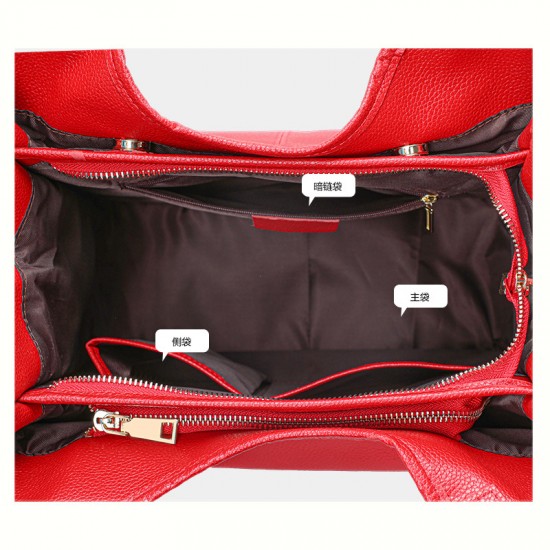 Qiandian Women's Bag 2025 New top-grain cowhide single-shoulder Bag, fashionable and versatile tote bag, large-capacity handbag