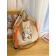 ball chain's same style iron tower embroidered bag, large-capacity single-shoulder crossbody bag, versatile class and commuting tote