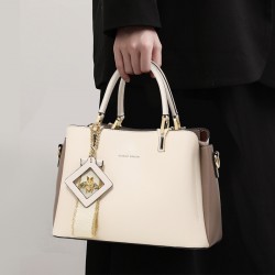 Qiandian 2025 New light luxury bags, women's bags, genuine leather women's hand-held crossbody bags, handbags for women to give to their wives and daughters
