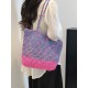 2025 Summer new casual single-shoulder bag, seaside vacation straw woven bag, large-capacity fashionable woven tote bag 2025 Summer new casual single-shoulder bag, seaside vacation straw woven bag, large-capacity fashionable woven tote bag