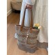 The 2025 summer new tassel fashion and versatile hollowed-out woven bag, straw woven bag, beach bag, single-shoulder bag and women's bag The 2025 summer new tassel fashion and versatile hollowed-out woven bag, straw woven bag, beach bag, single-shoulder bag and women's bag