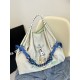 Summer new ball chain embroidered shopping bag, large-capacity hand bill of lading, shoulder crossbody tote women's bag