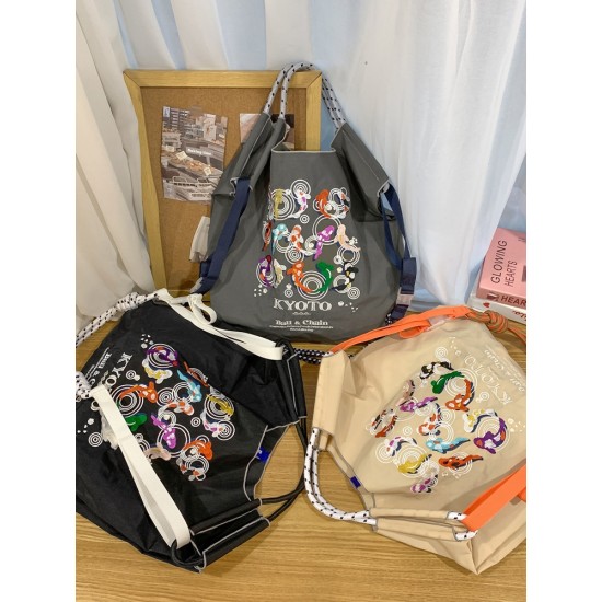 ball chain's same style iron tower embroidered bag, large-capacity single-shoulder crossbody bag, versatile class and commuting tote